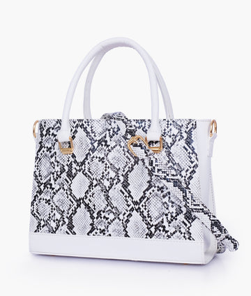 Buy White snake handbag in Pakistan