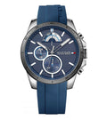 Buy Tommy Hilfiger Mens Quartz Silicone Strap Blue Dial 46mm Watch - 1791350 in Pakistan