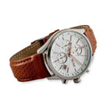 Buy Hugo Boss Mens Chronograph Quartz Leather Strap White Dial 44mm Watch - 1513475 in Pakistan