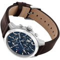 Buy Tommy Hilfiger Mens Quartz Brown Leather Strap Blue Dial 44mm Watch - 1710476 in Pakistan