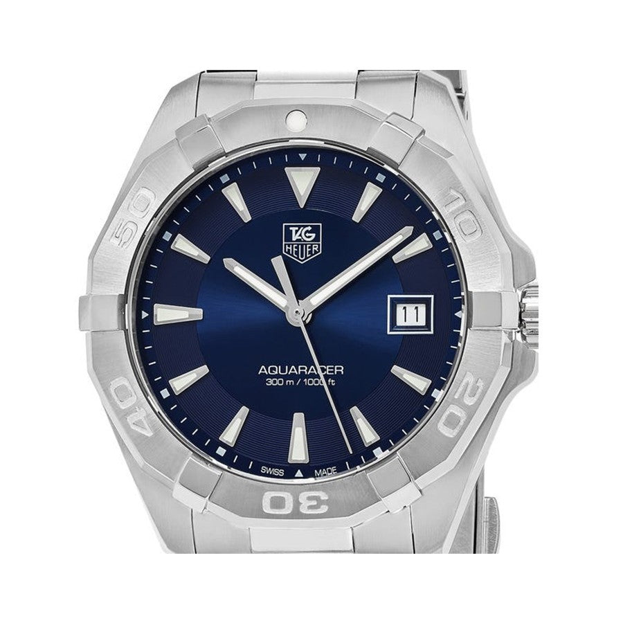 Buy Tag Heuer Aquaracer Blue Dial Silver Steel Strap Watch for Men - WAY1112.BA0928 in Pakistan