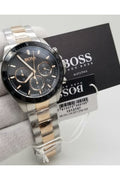 Buy Hugo Boss Mens Analog Hero Two Tone Stainless Steel Black Dial 45mm Watch - 1513757 in Pakistan