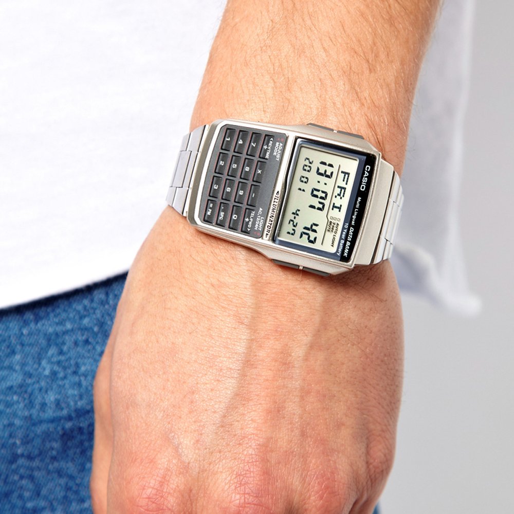 Buy Casio Digital Watch + Calculator in Silver Chain for Men - DBC-32D-1A in Pakistan