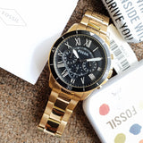 Buy Fossil Men’s Chronograph Quartz Stainless Steel Black Dial 44mm Watch - FS5267 in Pakistan