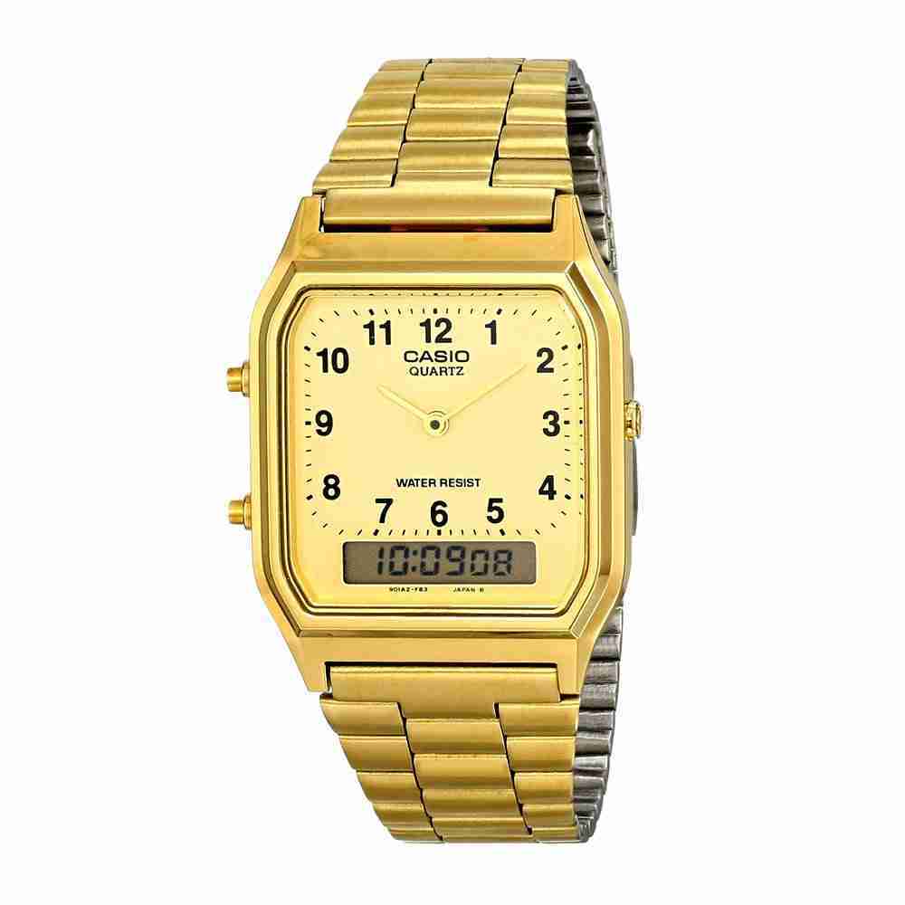 Buy Casio Youth Series Gold Wrist Watch for Men - AQ-230GA-9D in Pakistan