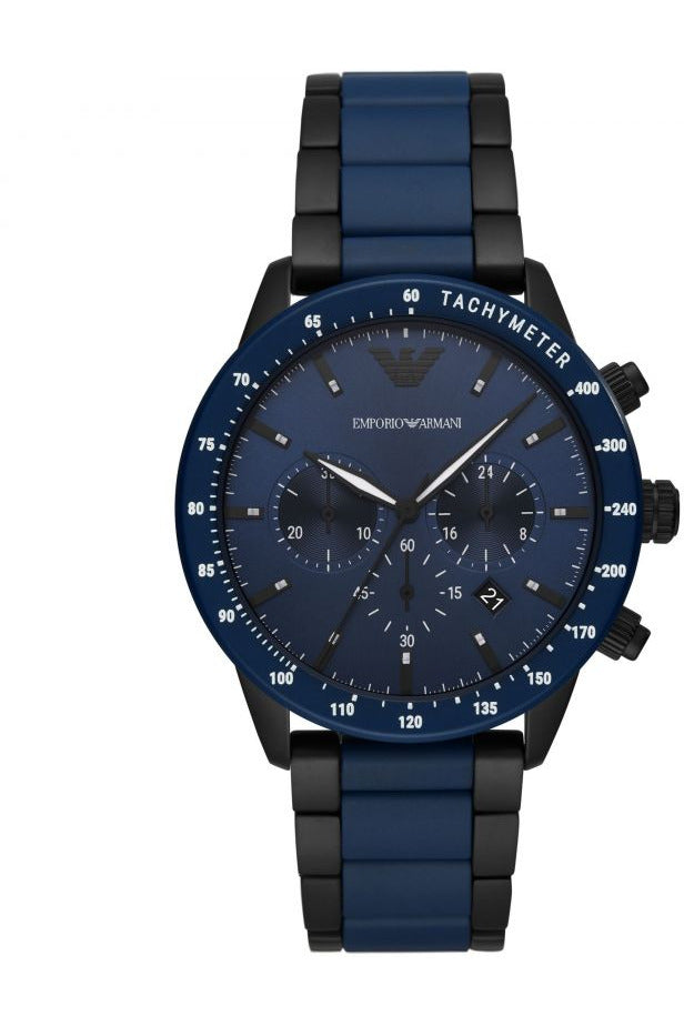 Buy Emporio Armani Men’s Chronograph Quartz Analog Stainless Steel Blue Dial 43mm Watch AR70001 in Pakistan