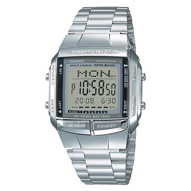 Buy Casio Data Bank Silver Digital Telememo Youth Watch  for men- DB-360-1A in Pakistan