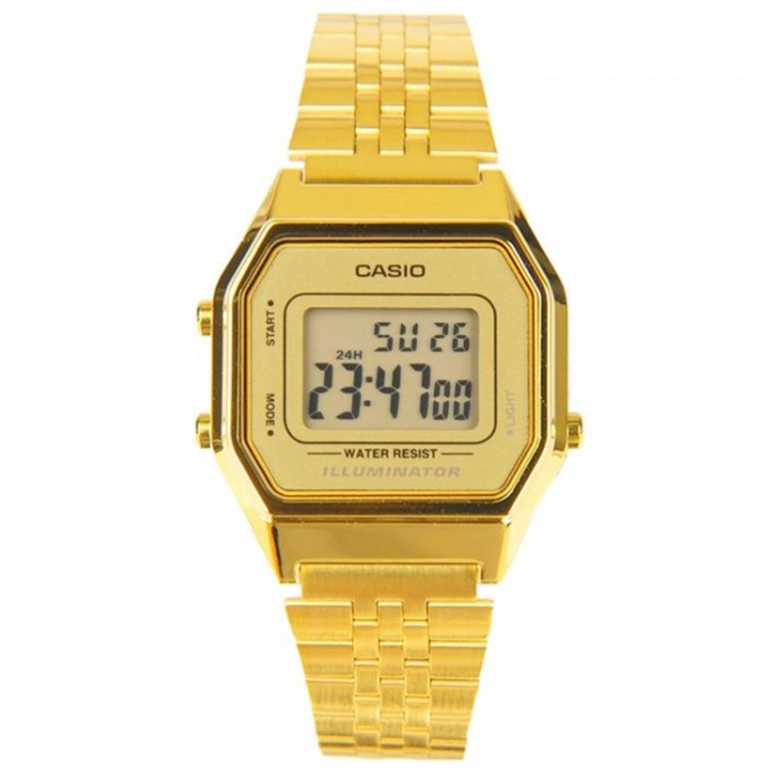 Buy Casio Golden Stainless Steel Digital for Men Watch - LA-680WGA-9D in Pakistan