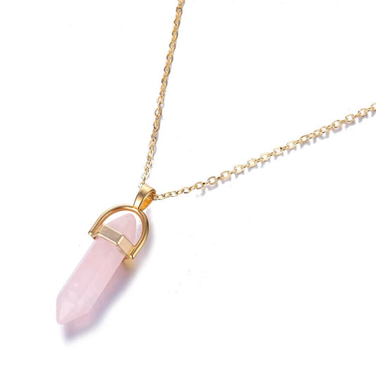 Buy Bling On Jewels Amethyst Raw Crushed Necklace - Pink & Silver in Pakistan