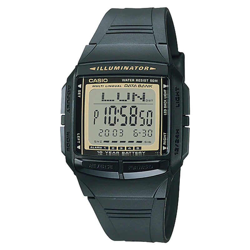 Buy Casio Data Bank Timepieces Series Digital Stainless Steel Band Watch - DB-36-9A in Pakistan