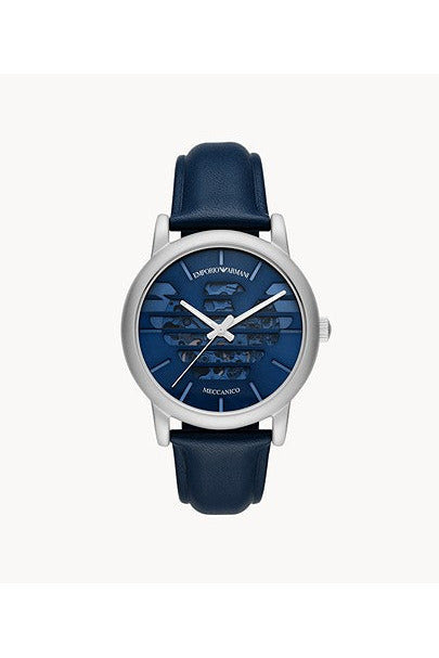 Buy Emporio Armani Men's Automatic Leather Strap Blue Dial 43mm Watch AR60030 in Pakistan