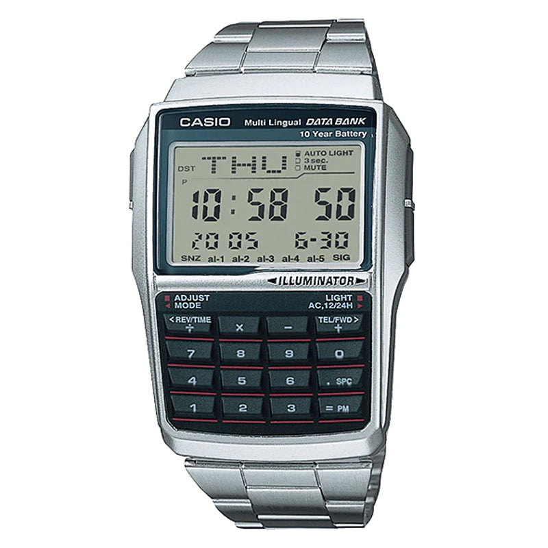 Buy Casio Digital Watch + Calculator in Silver Chain for Men - DBC-32D-1A in Pakistan