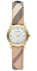 Buy Burberry Women's Swiss Made Quartz Multicolor Leather Strap Mother Of Pearl Dial 26mm Watch BU9226 in Pakistan