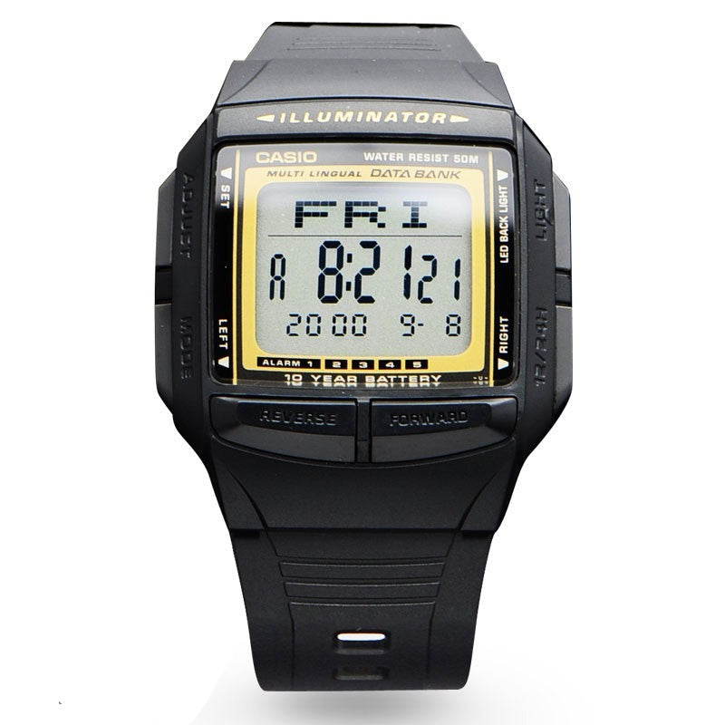 Buy Casio Data Bank Timepieces Series Digital Stainless Steel Band Watch - DB-36-9A in Pakistan