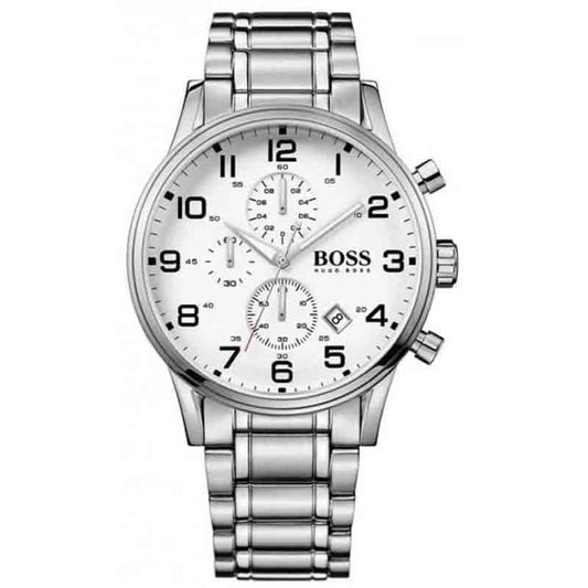 Buy Hugo Boss Mens Quartz Stainless Steel White Dial 44mm Watch - 1513182 in Pakistan