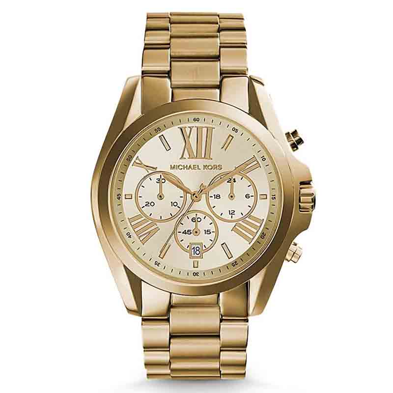 Buy Michael Kors Unisex Chronograph Quartz Stainless Steel Champagne Dial 40mm Watch - Mk5605 in Pakistan