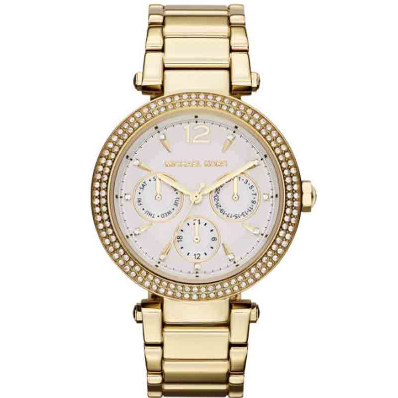 Buy Michael Kors Womens Quartz Parker Gold Stainless Steel White Dial 38mm Watch - Mk5780 in Pakistan