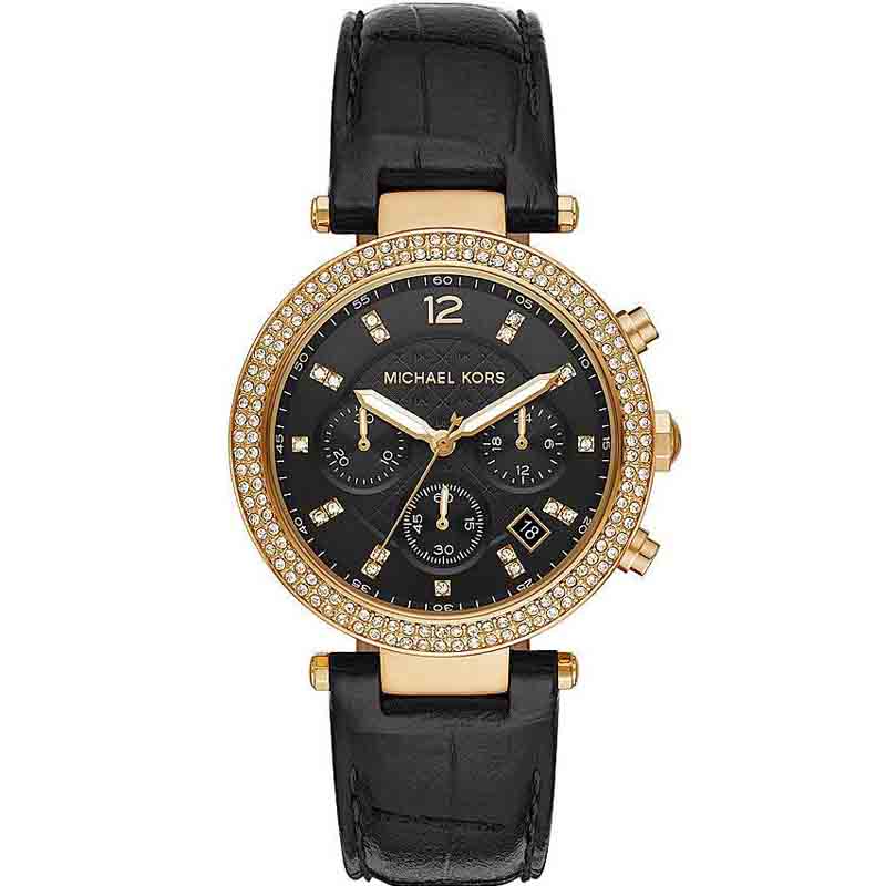 Buy Michael Kors Womens Quartz Parker Leather Strap Black Dial 39mm Watch - Mk6984 in Pakistan