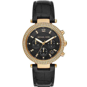 Buy Michael Kors Womens Quartz Parker Leather Strap Black Dial 39mm Watch - Mk6984 in Pakistan