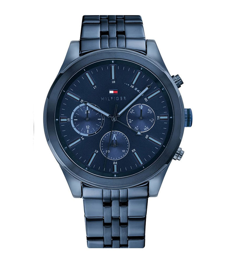 Buy Tommy Hilfiger Mens Quartz Blue Stainless Steel Blue Dial 44mm Watch - 1791739 in Pakistan