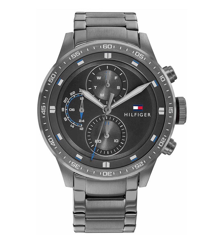 Buy Tommy Hilfiger Mens Quartz Grey Stainless Steel Grey Dial 46mm Watch - 1791806 in Pakistan