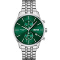 Buy Hugo Boss Mens Quartz Silver Stainless Steel Green Dial 42mm Watch - 1513975 in Pakistan