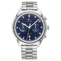 Buy Tommy Hilfiger Mens Quartz Silver Stainless Steel Blue Dial 44mm Watch - 1791725 in Pakistan