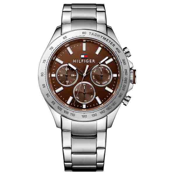 Buy Tommy Hilfiger Mens Quartz Stainless Steel Brown Dial 44mm Watch - 1791229 in Pakistan