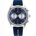 Buy Tommy Hilfiger Mens Quartz Blue Silicone Strap Blue Dial 44mm Watch - 1791781 in Pakistan