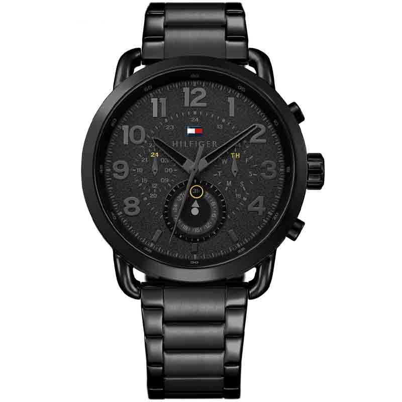 Buy Tommy Hilfiger Mens Quartz Stainless Steel Black Dial 46mm Watch - 1791423 in Pakistan