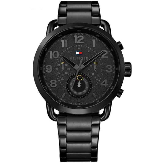 Buy Tommy Hilfiger Mens Quartz Stainless Steel Black Dial 46mm Watch - 1791423 in Pakistan