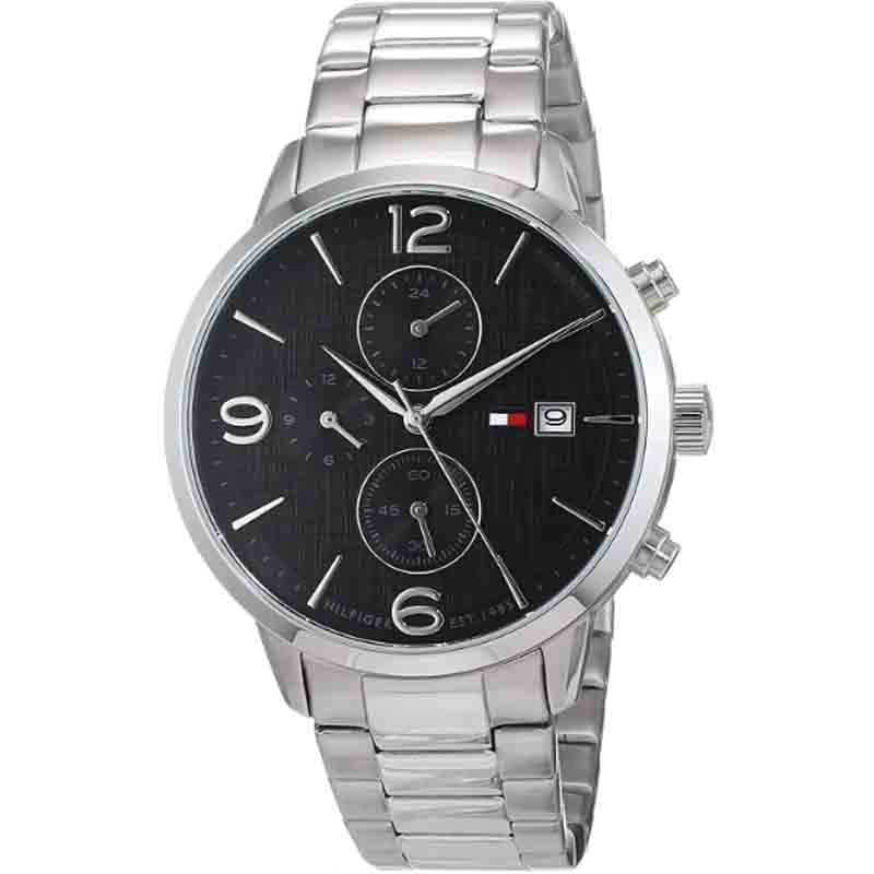 Buy Tommy Hilfiger Quartz Stainless Steel Black Dial 42mm Watch for Men - 1710356 in Pakistan