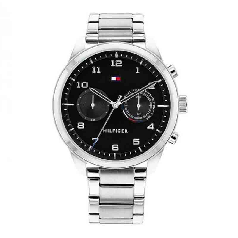 Buy Tommy Hilfiger Mens Quartz Stainless Steel Black Dial 44mm Watch - 1791784 in Pakistan