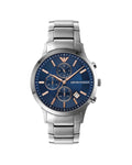 Buy Emporio Armani Mens Chronograph Stainless Steel Blue Dial 43mm Watch - Ar11458 in Pakistan