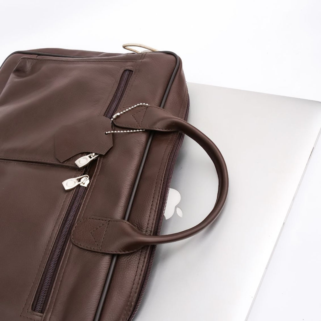 Buy Jild The Ultimate Leather Breifcase Bag - Dark Brown in Pakistan