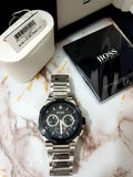 Buy Hugo Boss Quartz Stainless Steel Black Dial 46mm Watch for Men - 1513359 in Pakistan