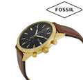 Buy Fossil Men's Chronograph Leather Band Black Dial Watch FS5338 in Pakistan