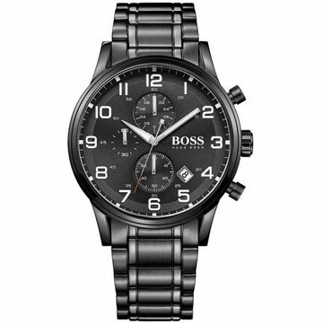 Buy Hugo Boss Chronograph Quartz Stainless Steel Black Watch for Men - 1513180 in Pakistan