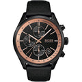 Buy Hugo Boss Mens Quartz Lather Strap Black Dial 44mm Watch - 1513550 in Pakistan