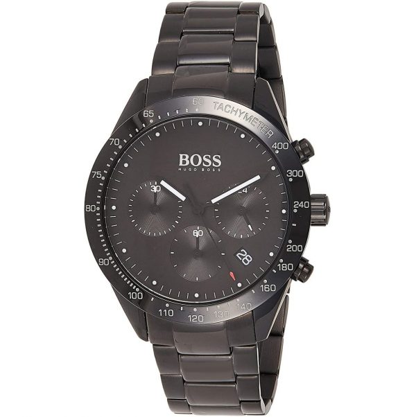 Buy Hugo Boss Mens Chronograph Quartz Talent Black Stainless Steel Black Dial 42mm Watch - 1513581 in Pakistan