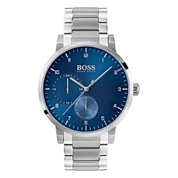 Buy Hugo Boss Mens Chronograph Quartz Oxygen Silver Stainless Steel Blue Dial 42mm Watch - 1513597 in Pakistan