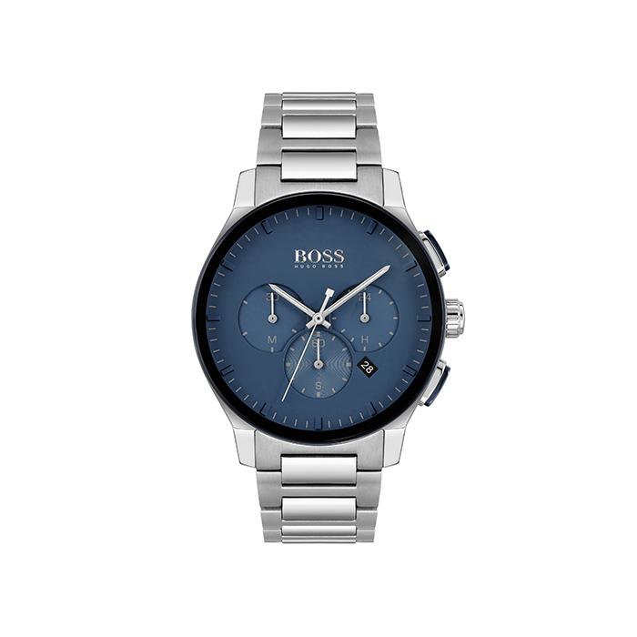 Buy Hugo Boss Mens Chronograph Quartz Stainless Steel Blue Dial 44mm Watch - 1513763 in Pakistan