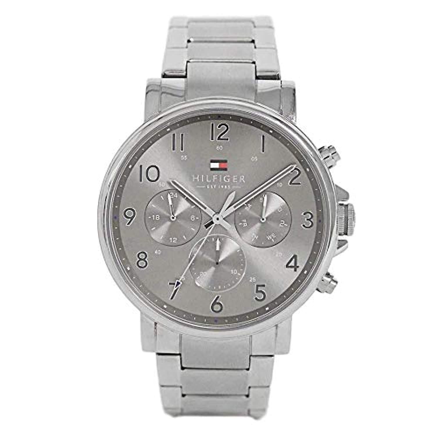 Buy Tommy Hilfiger Chronograph Quartz Stainless Steel Grey Dial 46mm Watch for Men - 1710382 in Pakistan