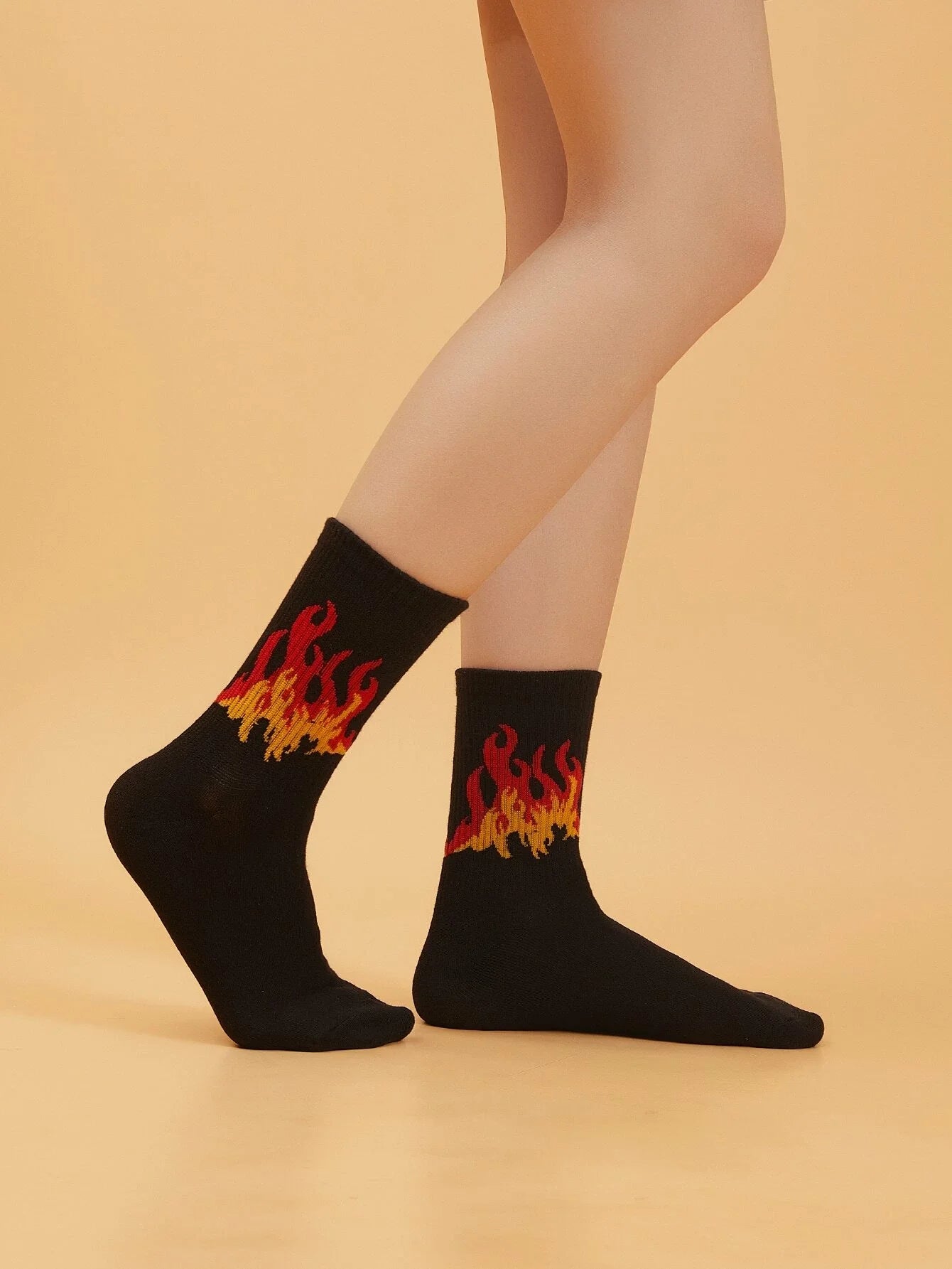 Buy Shein Flame Pattern Socks in Pakistan