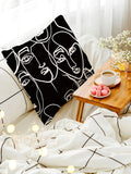 Buy Shein Abstract Figure Graphic Cushion Cover Without Filler in Pakistan