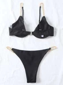 Buy Luci Black Padded Bra and Panty Set in Pakistan