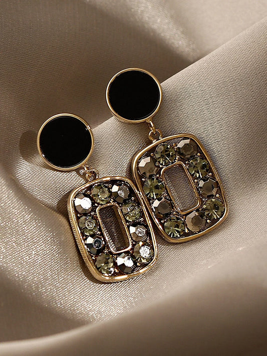 Buy Shein Rhinestone Decor Drop Earrings in Pakistan