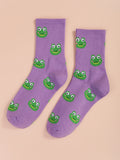 Buy Shein Frog Print Crew Socks in Pakistan