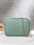 Buy Chevron Charm Crossbody Bag ~ Sea Mist in Pakistan