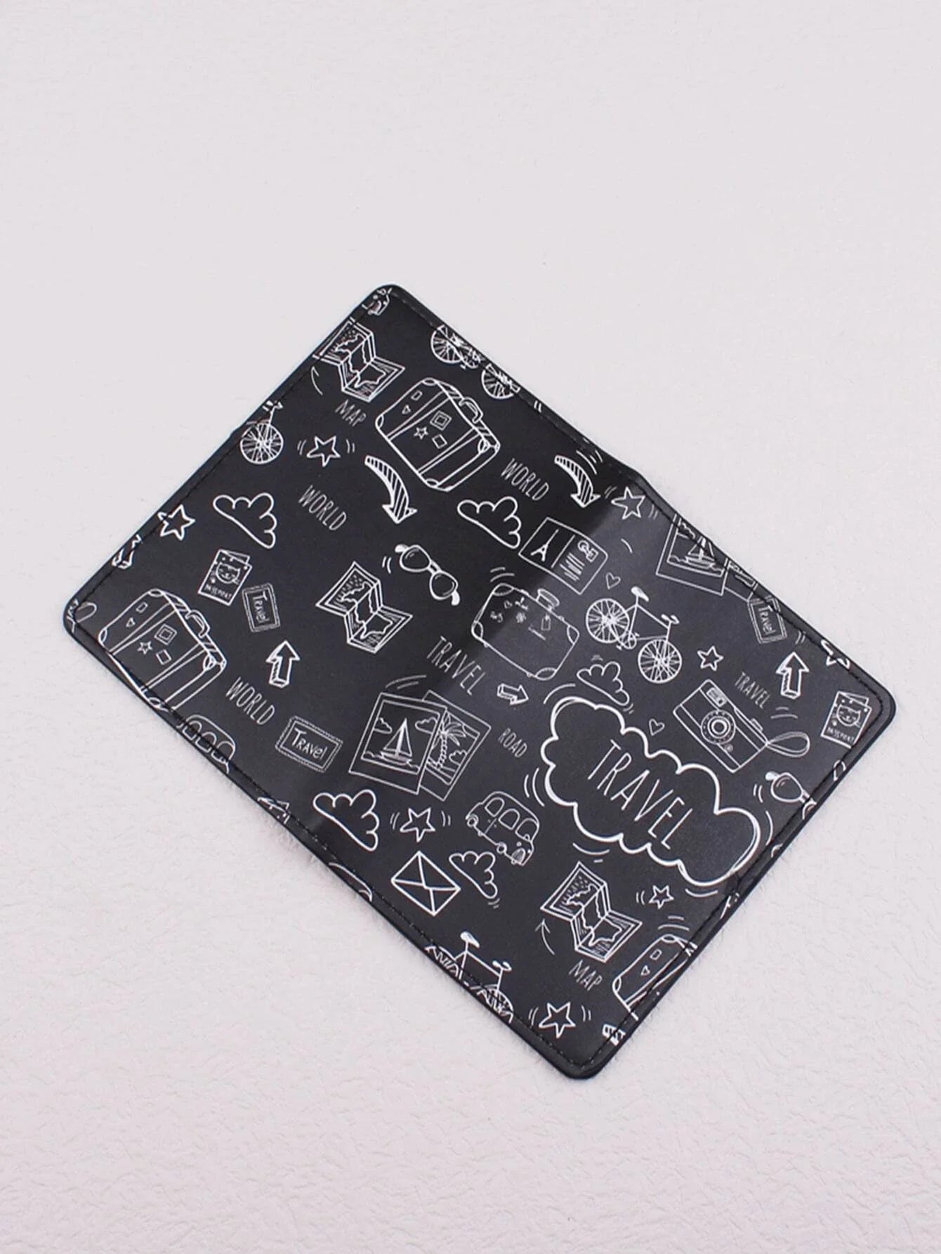 Buy Shein Cartoon & Letter Graphic Passport Case in Pakistan